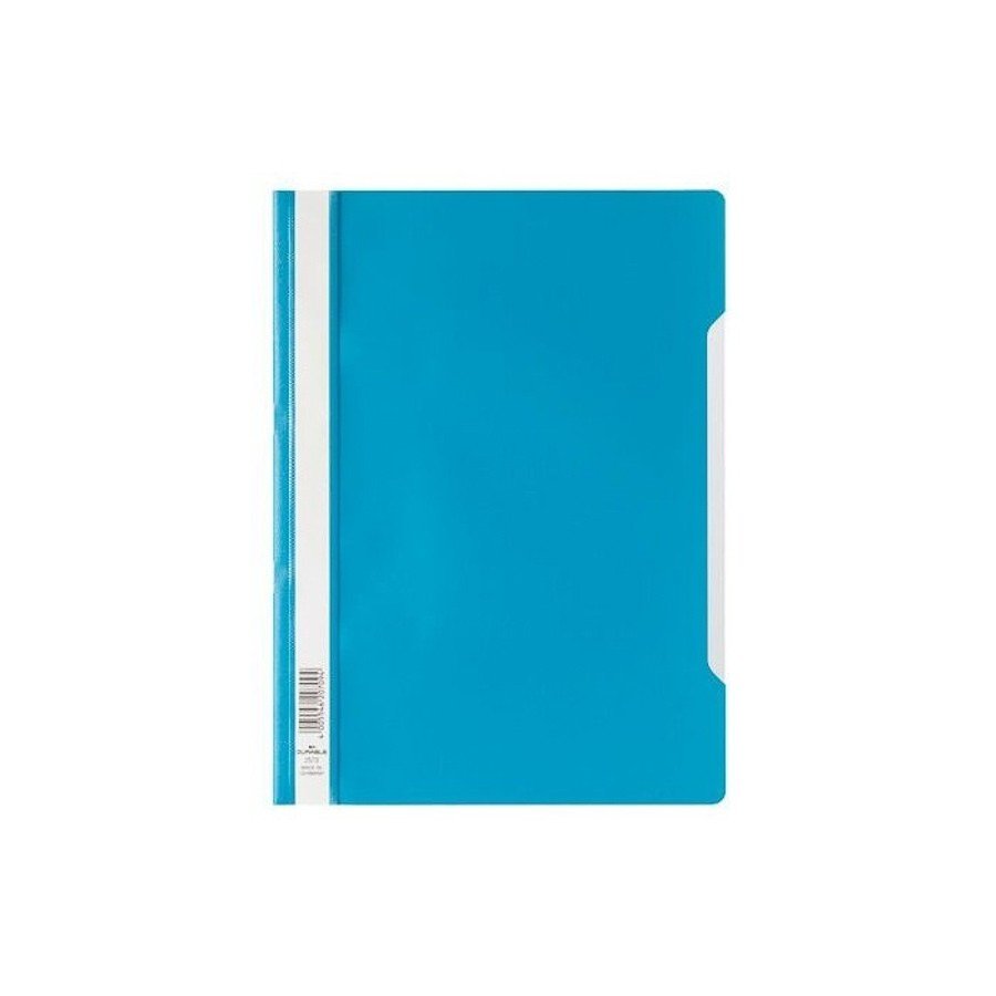 Durable Clear View Folder - Economy A4, Light Blue - L-Shape Folders ...