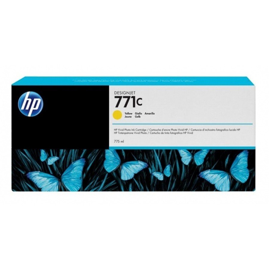 HP 771C 775-ml Yellow Original Ink Cartridge (B6Y10A)