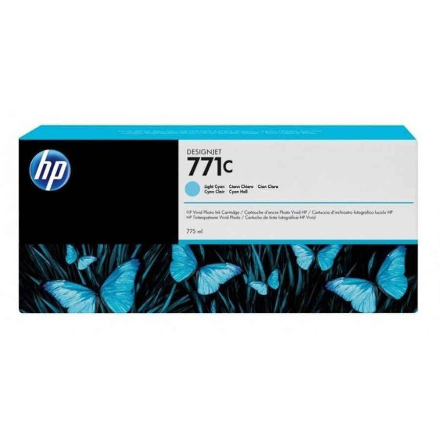 HP 771C 775-ml Light Cyan Original Ink Cartridge (B6Y12A)