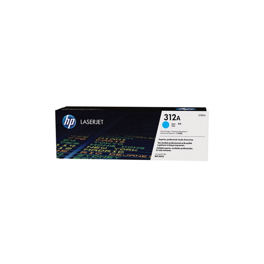 HP 312A Cyan Original LaserJet Toner Cartridge (CF381A)