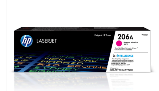 HP 206A Magenta Original LaserJet Toner Cartridge, W2113A