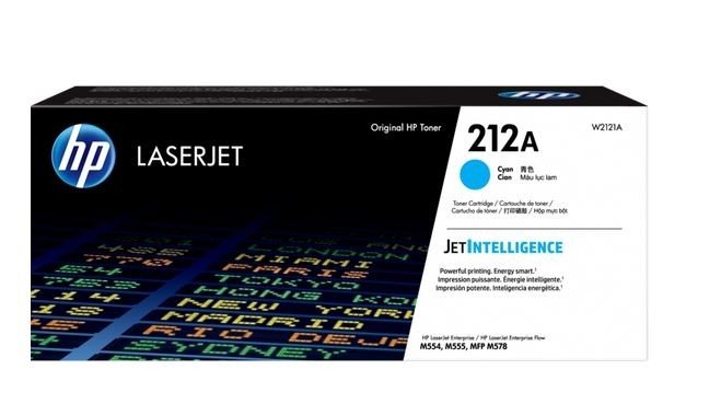 HP 212A Cyan Original LaserJet Toner Cartridge (W2121A)