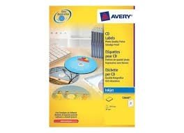 Avery C9660 Full Face CD Labels, Smudge Proof, diameter 117 mm, 10sheets/pack