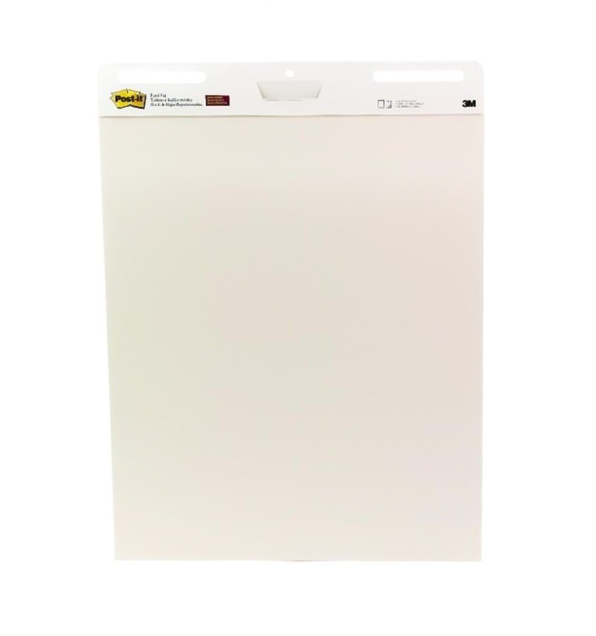3M Post-It Self-Stick Easel Pad 559, Plain White, 25 x 30 in