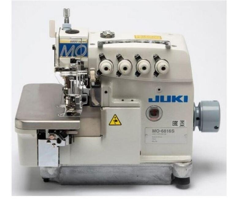 Juki MO6816S-DE4-30H-  E35 2 Needle 5 Thread Overlock Machine with Belt Type Servo Motor 550W Complete Set with  Table Stand