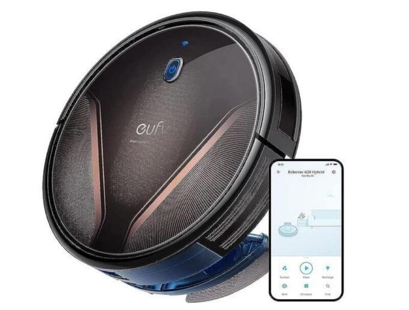 Eufy By Anker Robovac G20 Hybrid Robot Vacuum, Black