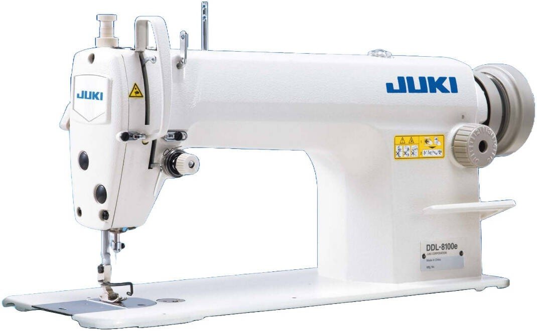 Juki DDL-8100e 1 Needle Lockstitch Machine with Belt Type Clutch Motor 250W Complete Set with  Table Stand
