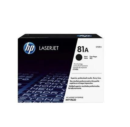 HP 81A Black Original LaserJet Toner Cartridge (CF281A)