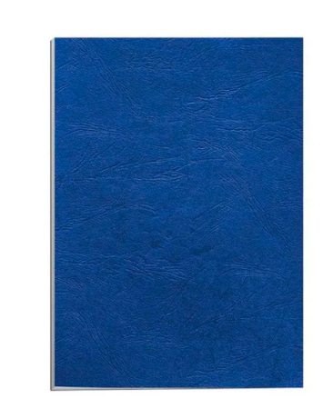 Partner A4 Embossed Leather Board Binding Cover 100/pack Dark Blue