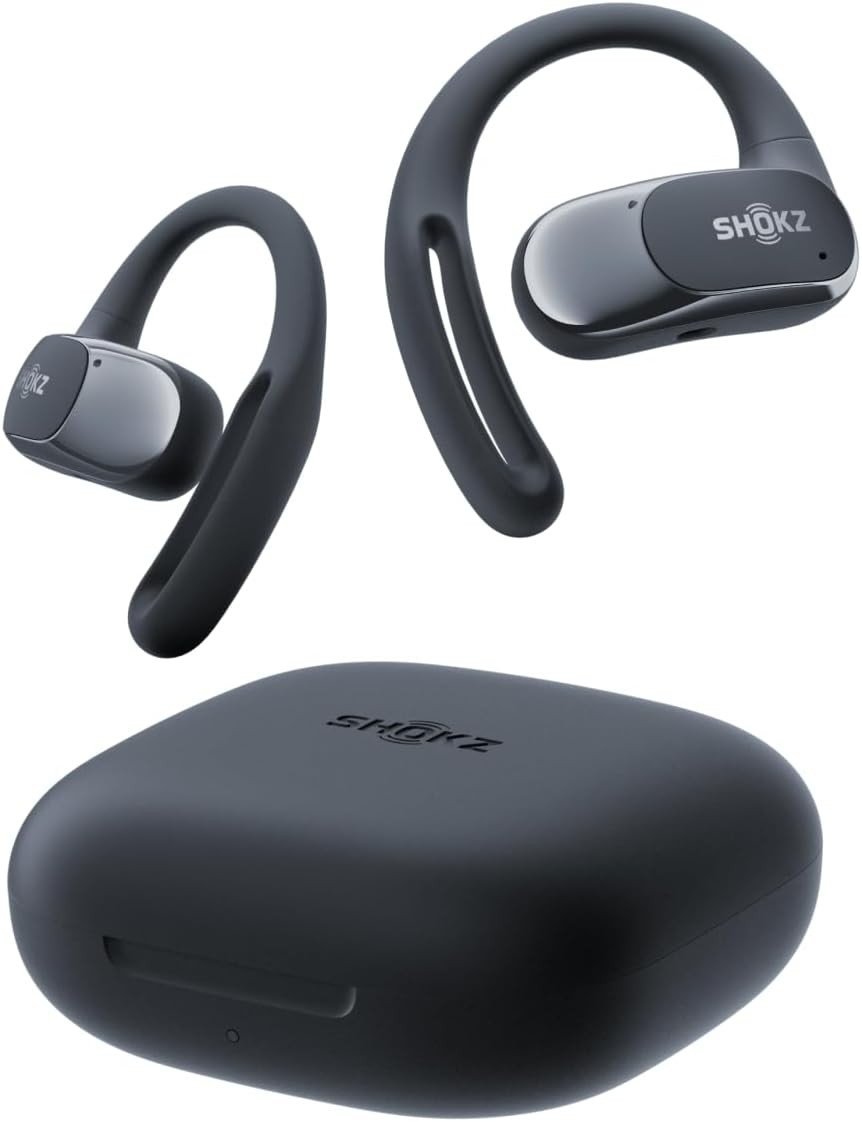 Shokz OpenFit Air Wirless Bone Conduction Headphones with Open-Ear Design Black