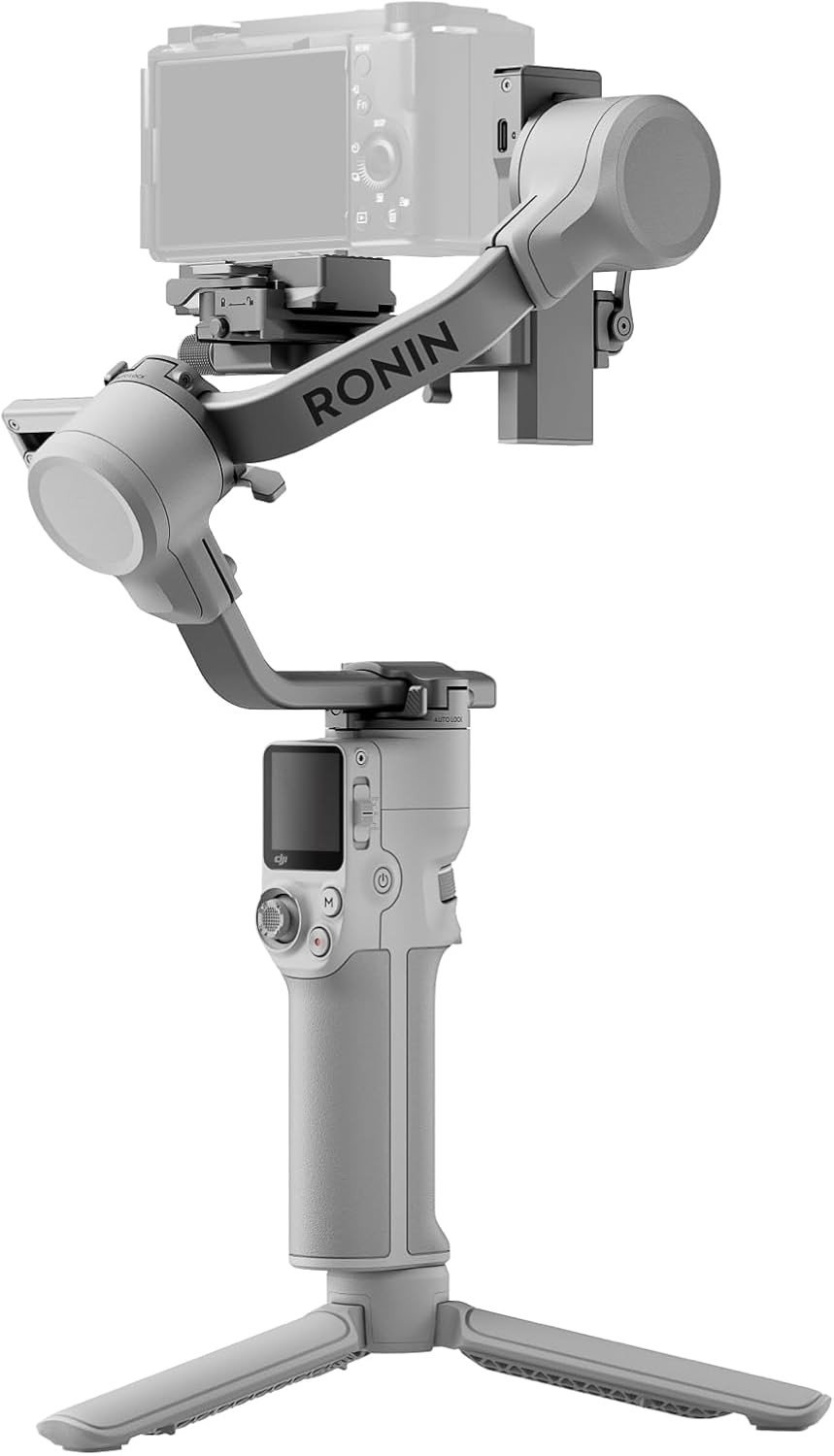 DJI RS 4 Mini, Gimbal Stabilizer for Camera Canon/Sony/Panasonic/Nikon/Fujifilm, Auto Axis Locks, 2kg/4.4lbs Payload, Camera Gimbal, Native Vertical Shooting