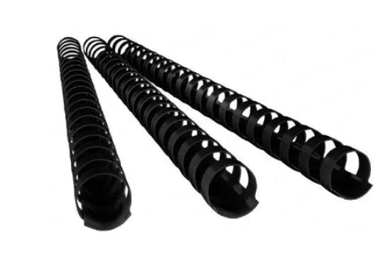 Deluxe 6mm Comb Binding Rings, 100/box, Black