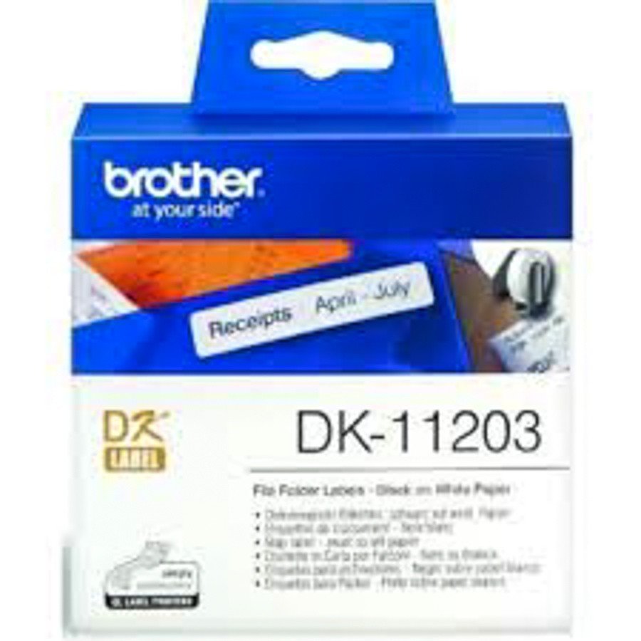 Brother DK11203 File Folder Label 17mmx87mmx300pcs