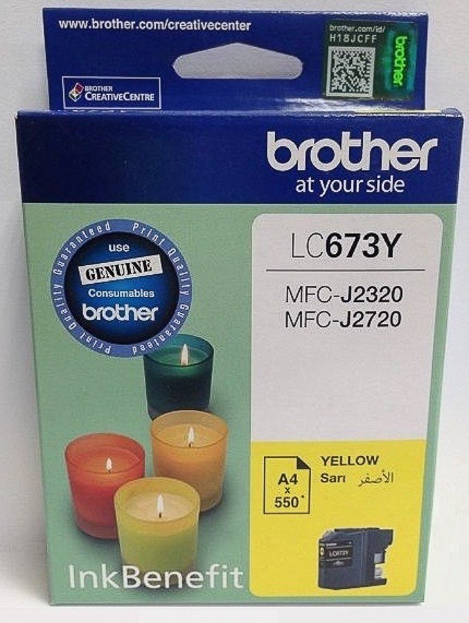 Brother LC673Y Yellow Ink Cartridge (LC-673Y)