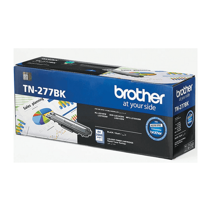 Brother TN277BK High Capacity Black Toner Cartridge