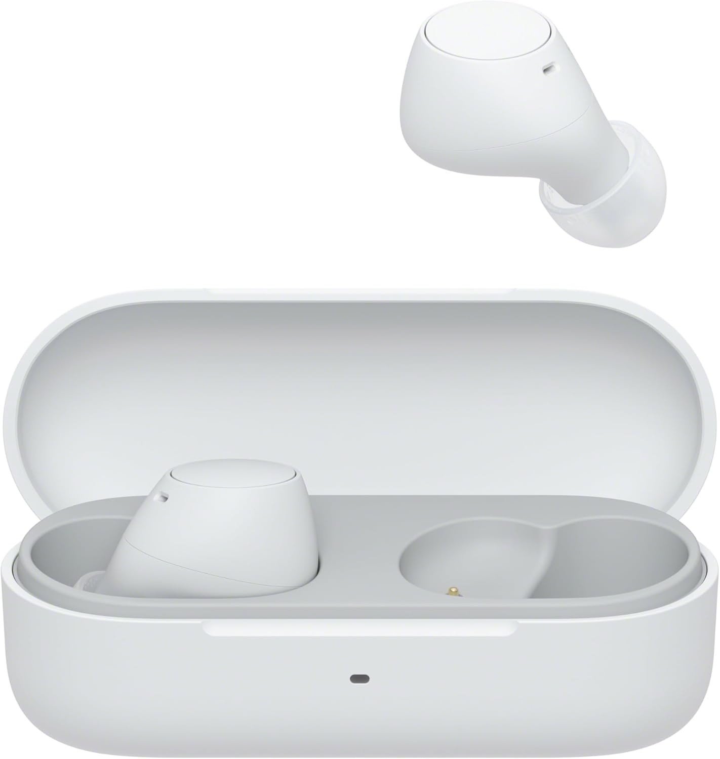 Sony WF-C510 Truly Wireless Earbuds, 22 hours battery life, Clearer hands-free calling, Multipoint Connection, Ambient Sound Mode, IPX4 Water Resistance, White