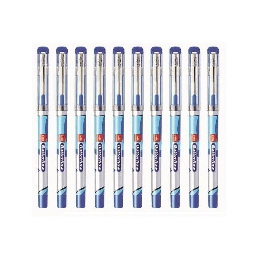 Cello Butterflow Ball Pen Blue 10pcs/pack