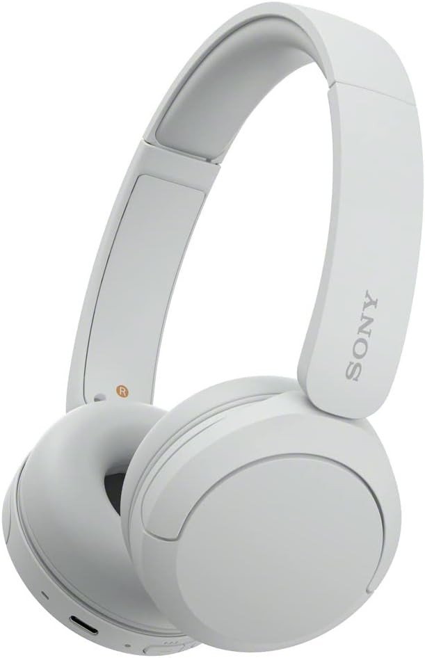 Sony WH-CH520 Wireless Headphones, 50 hours battery life, Clearer hands-free calling, Multipoint Connection, On-ear style, White