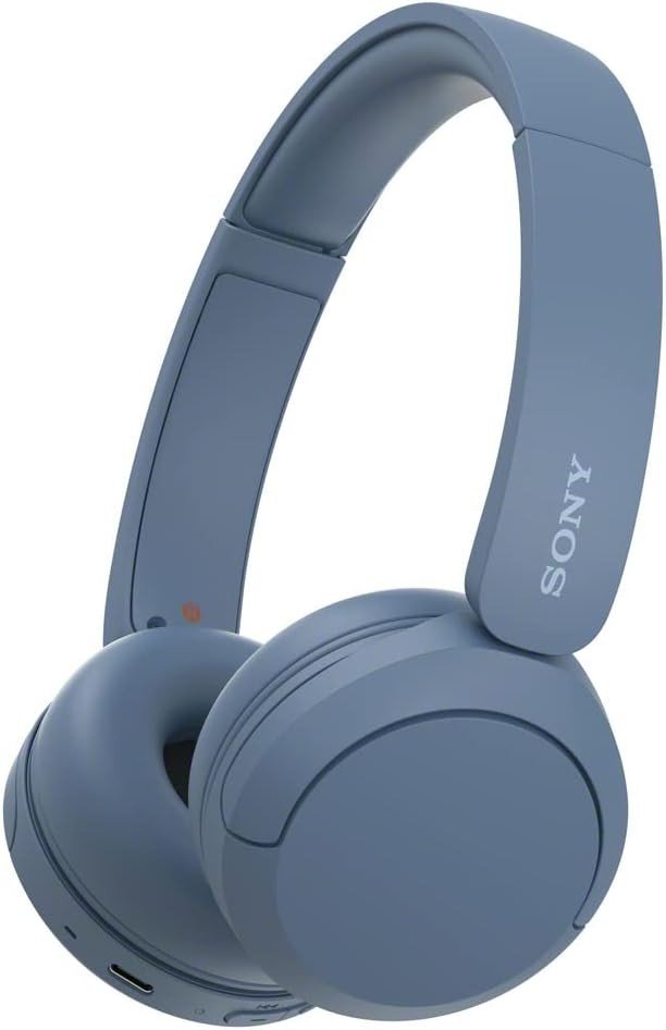 Sony WH-CH520 Wireless Headphones, 50 hours battery life, Clearer hands-free calling, Multipoint Connection, On-ear style, Blue