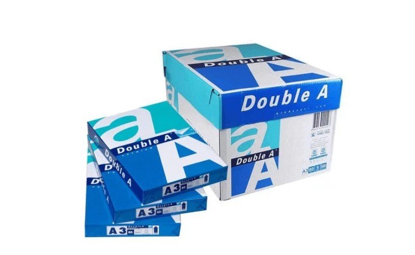 Double A Premium Photocopy Paper, A3 Size, 80 gsm, 5 Reams - Box