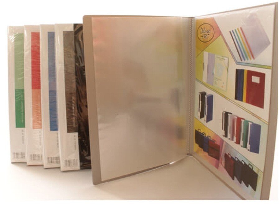 Deluxe Clear Book A3, Assorted Color 20 Pockets