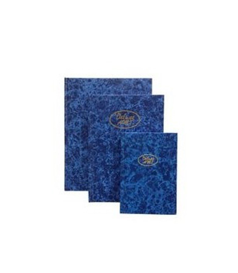 Deluxe Ruled Manuscript/Register Book 2QR, 10x8", 254x203 mm, 96 sheets, Blue
