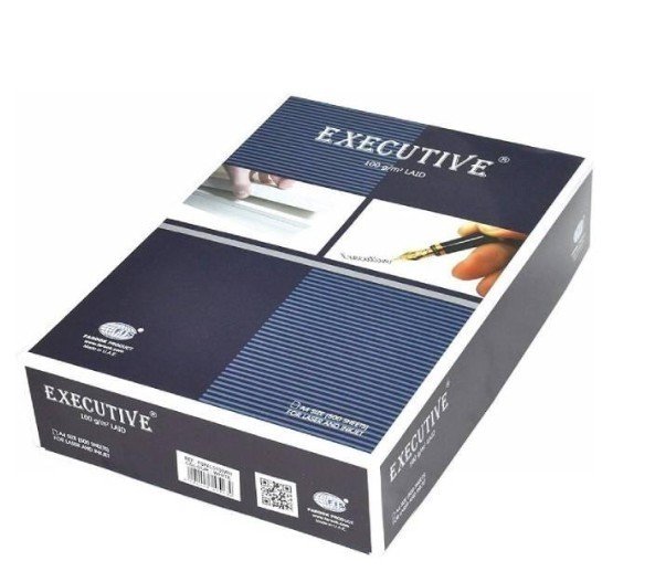 Executive Laid Bond Paper, 500 Sheets, 100 gsm, A4 Size - White (FSPALD100WH)