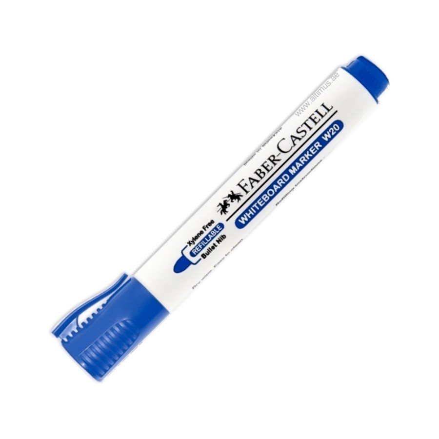 Faber Castell Whiteboard Marker Bullet Tip  Refillable  Blue