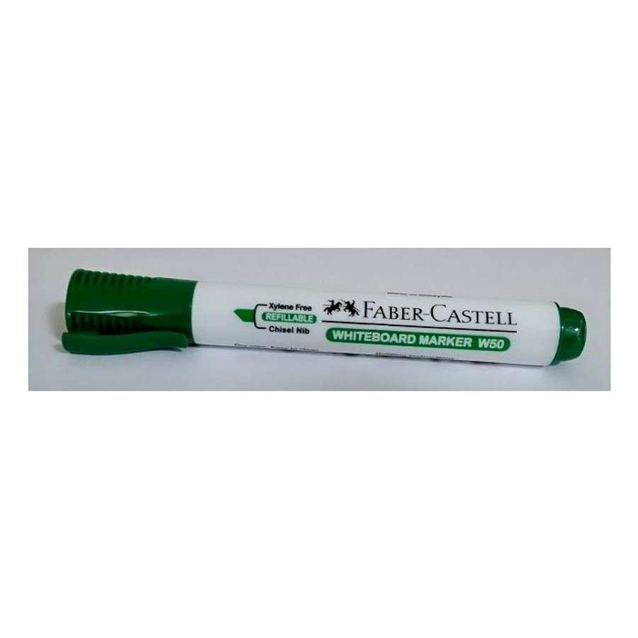 Faber Castell Whiteboard Marker  Chisel Tip  Green