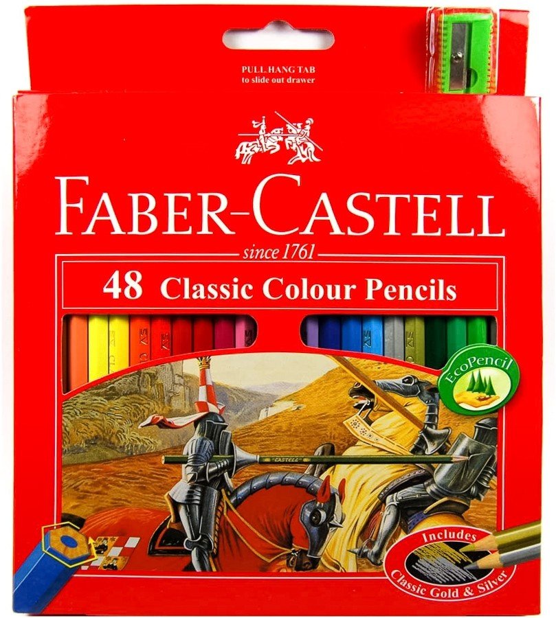 Faber Castell FCI115858 Classic Color Pencil, Assorted (Pack of 48)