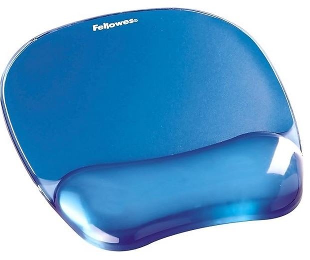 Fellowes CRYSTALS MOUSE  PAD WRIST SUPPORT - Blue
