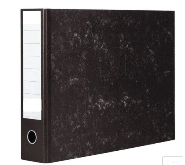 Deluxe Marble Box File A3, Landscape with Spine Pocket