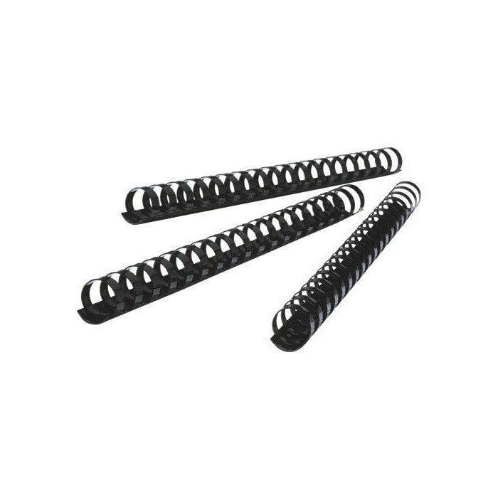 FIS 25MM COMB BINDING RINGS 50/BOX BLACK