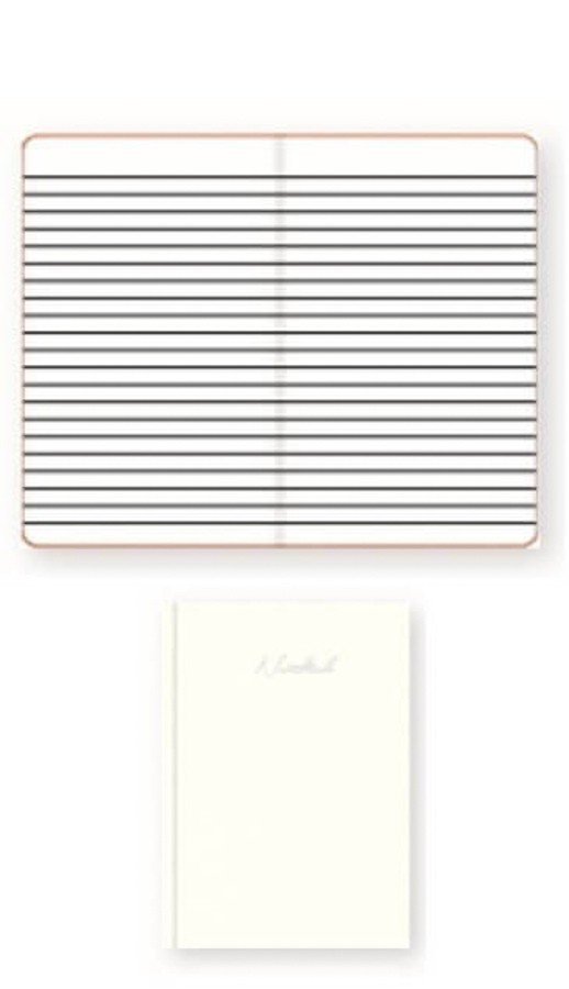 FIS A5 Hard Cover Notebook, Single Ruled, Round Corner - 100 Sheets - White [FSNBA5SL301]