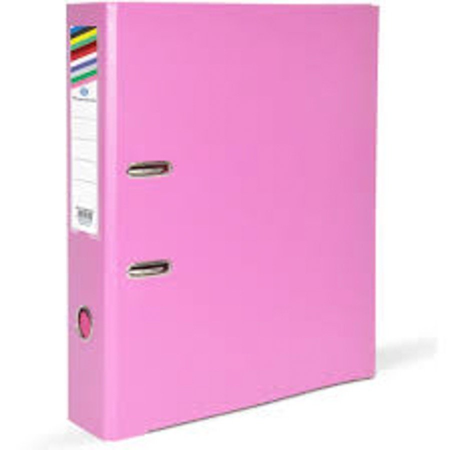 FIS Box File A4 8cm Broad Pink 50/Box