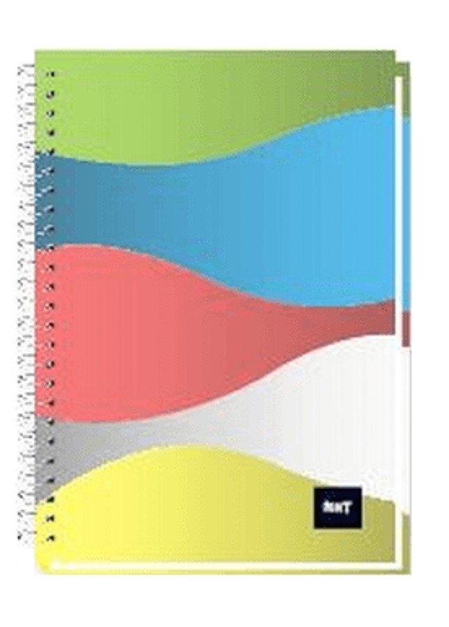 FIS Spiral Hard Cover Notebook, Single Ruled, 100 Sheets, A4
