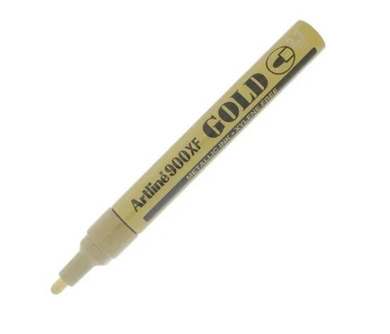 Artline 900 Paint Marker - Metallic Gold, (Pack of 12)