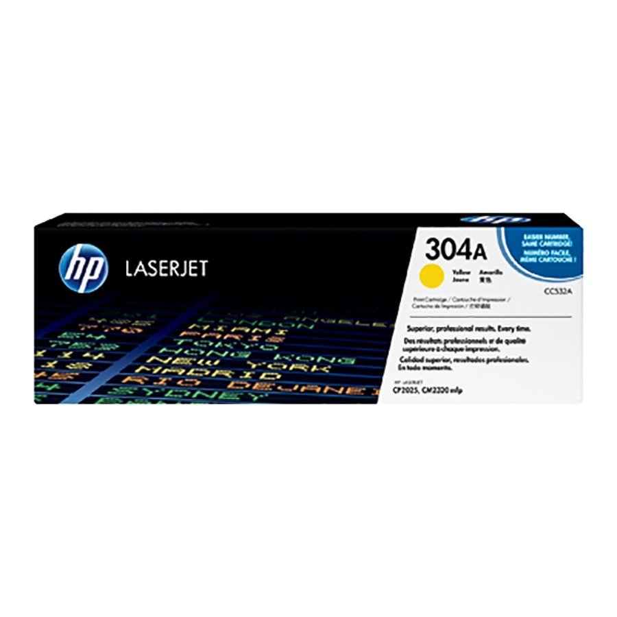 HP 304A (CC532A) Laserjet Toner Cartridge - Yellow