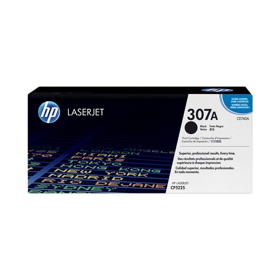 HP 307A Black Original LaserJet Toner Cartridge (CE740A)