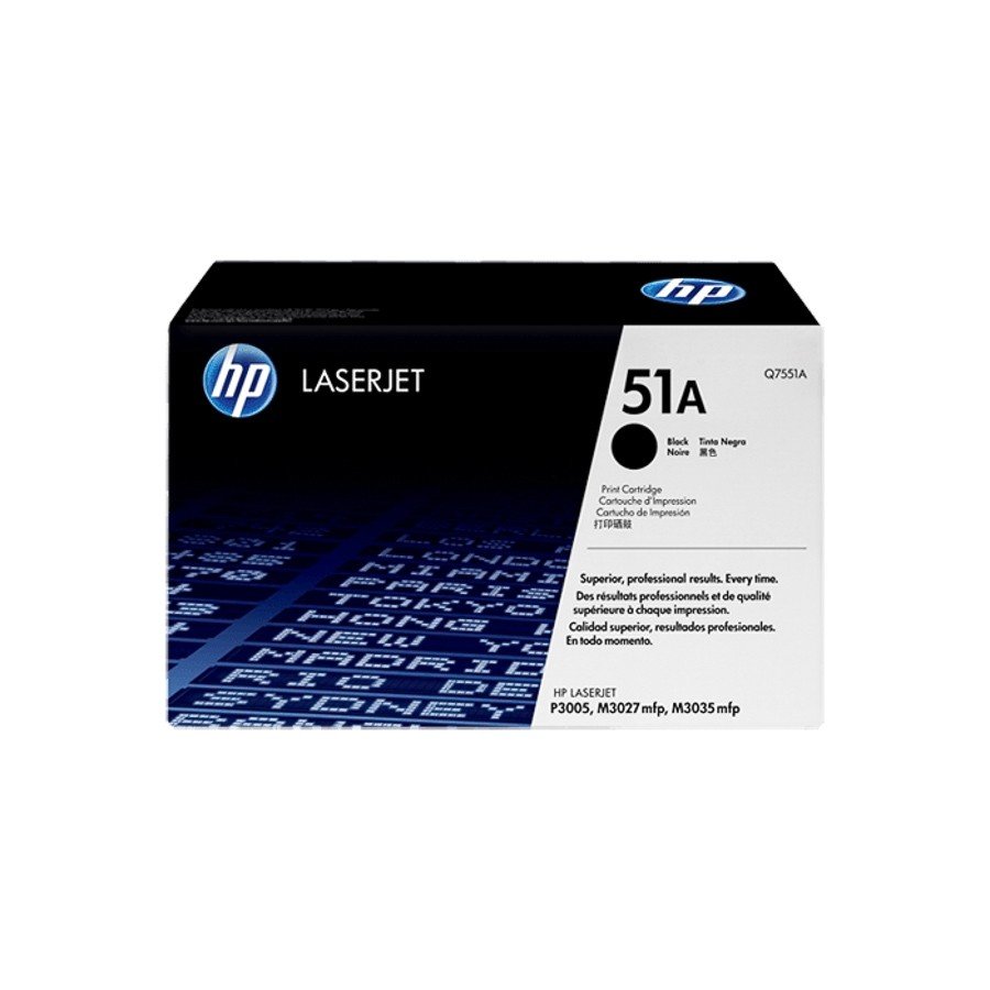 HP 51A Black Original LaserJet Toner Cartridge (Q7551A)