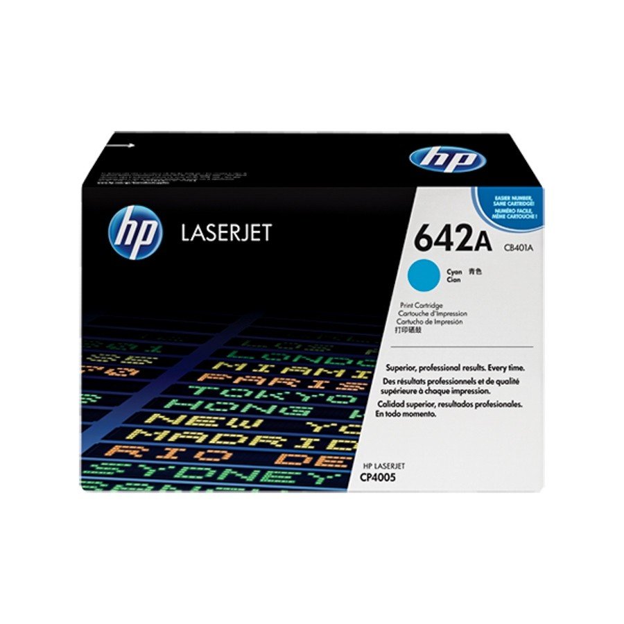 HP 642A Cyan Original LaserJet Toner Cartridge (CB401A)