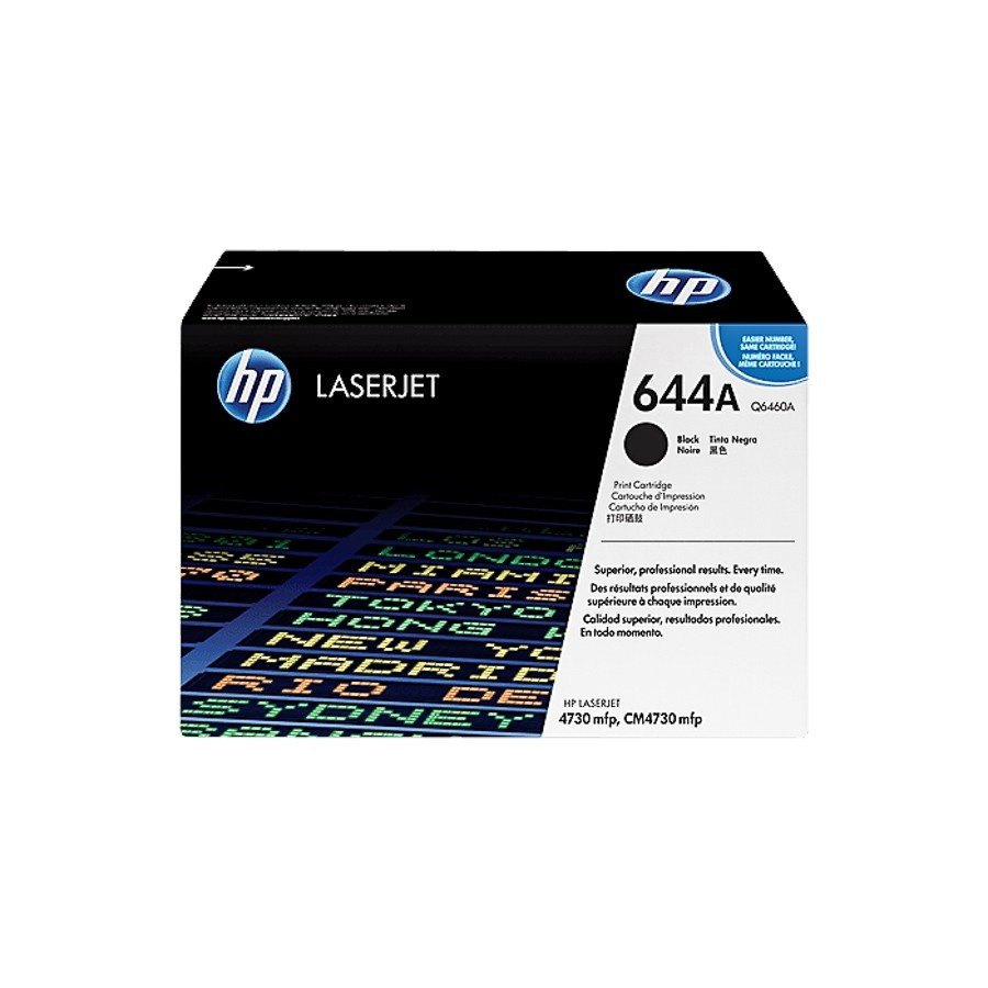 HP 644A Black Original LaserJet Toner Cartridge (Q6460A)