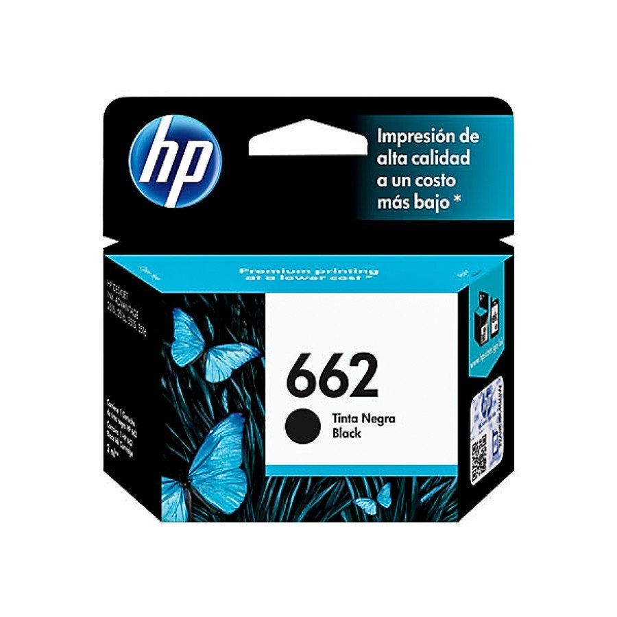 HP 662 Ink Cartridge (CZ103AL) - Black