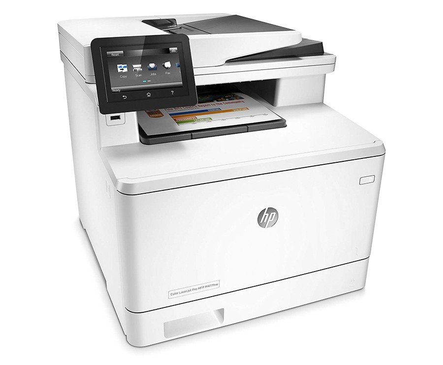 HP Color LaserJet Pro MFP M477fnw Laser Multifunction Printer, White