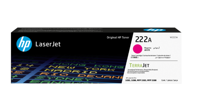 HP 222A Magenta Original LaserJet Toner Cartridge (W2223A)
