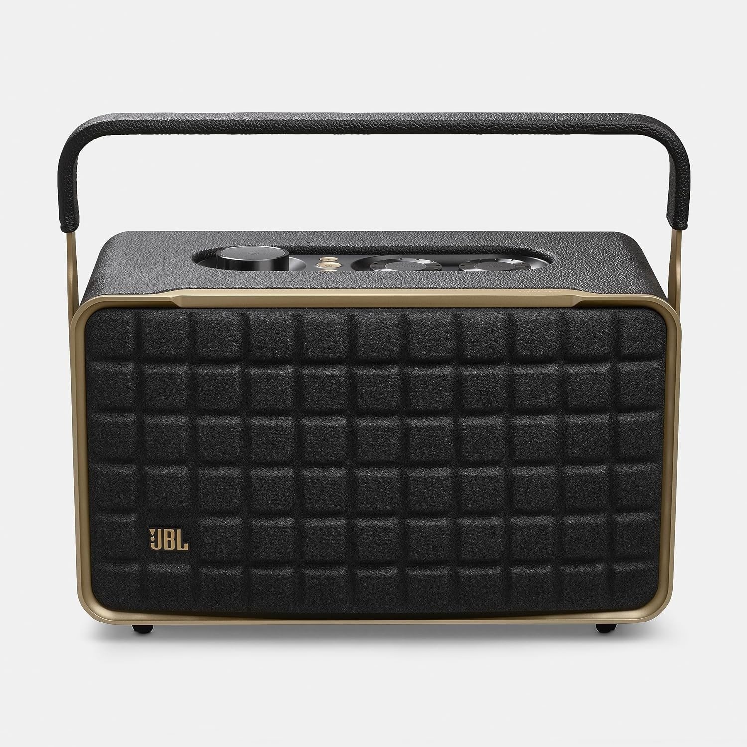 JBL Authentics 300 Portable Smart Home Speaker with Wi-Fi Retro Design, Black
