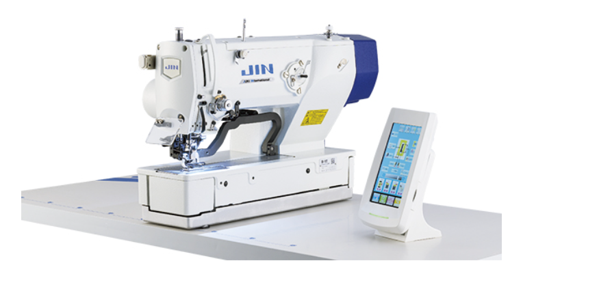 Jin B-1E1790S Electronic Direct Drive Motor Lockstitch Button Hole Machine, Complete Set 