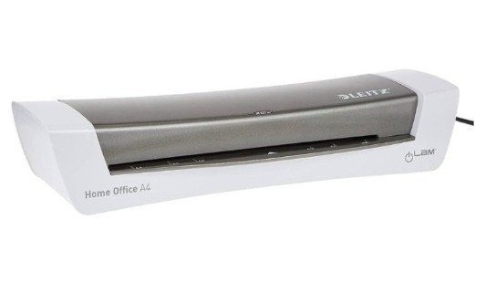 Leitz iLAM A4 Home Office Laminator – 80–125 Micron Pouches, 3-Minute Warm-Up, 60-Second Lamination, Auto Shut-Off, Grey