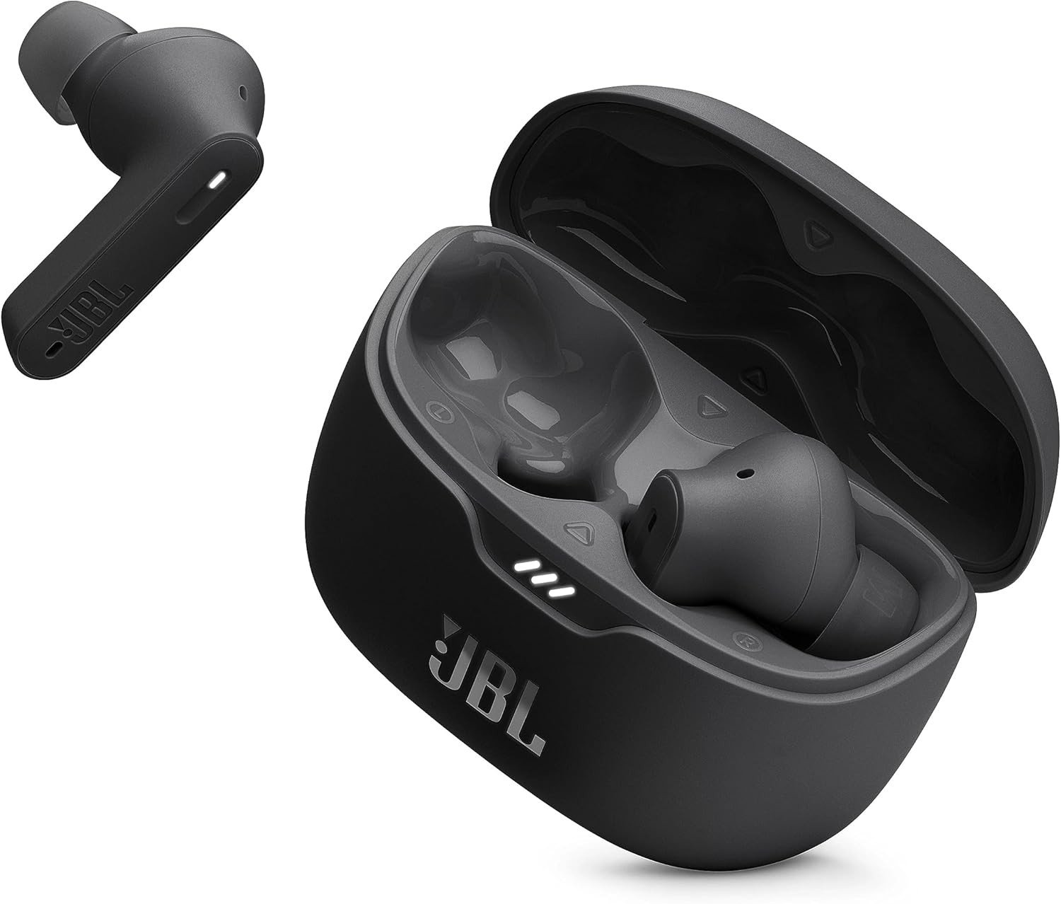 JBL Tune Beam True Wireless Noise Cancelling Earbuds, Black