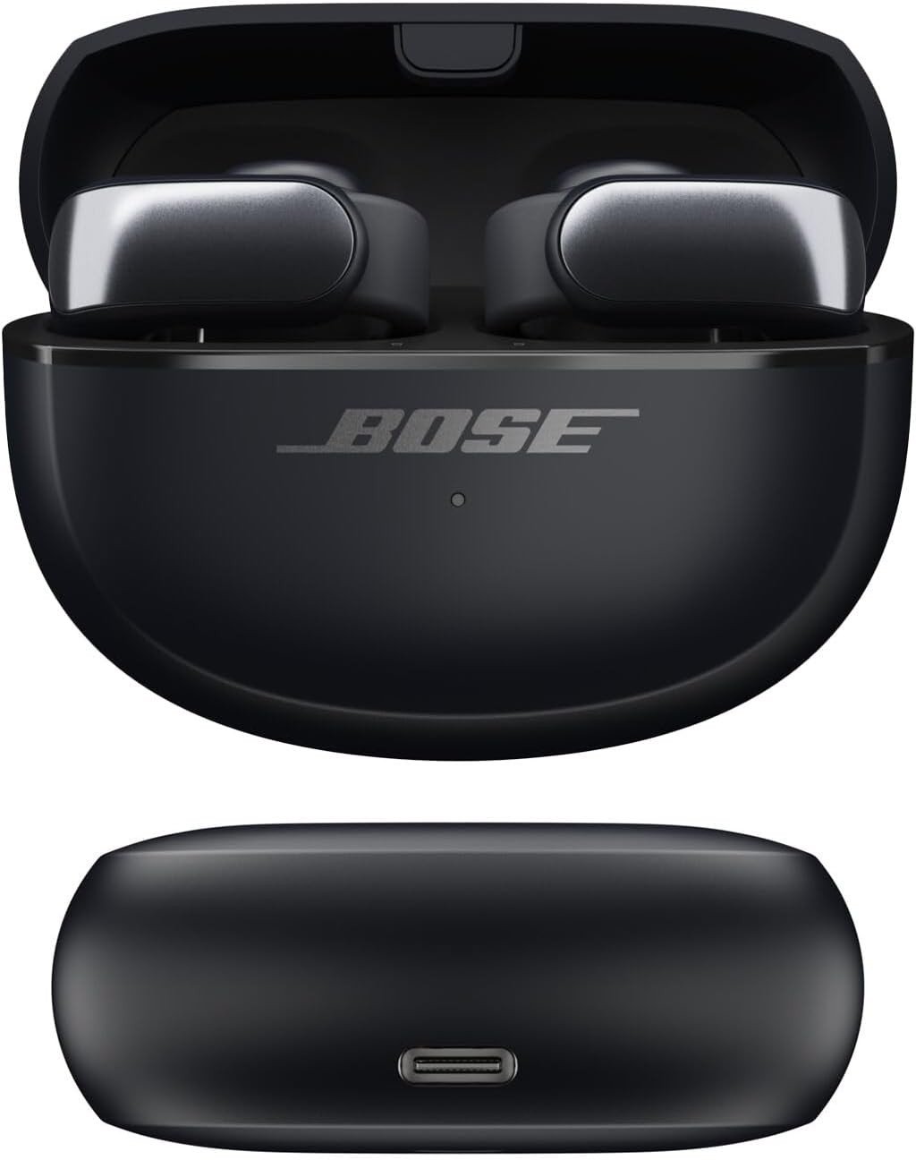 Bose Ultra Open Earbuds with OpenAudio Technology, Open Ear Wireless Earbuds, Up to 48 Hours of Battery Life - Black